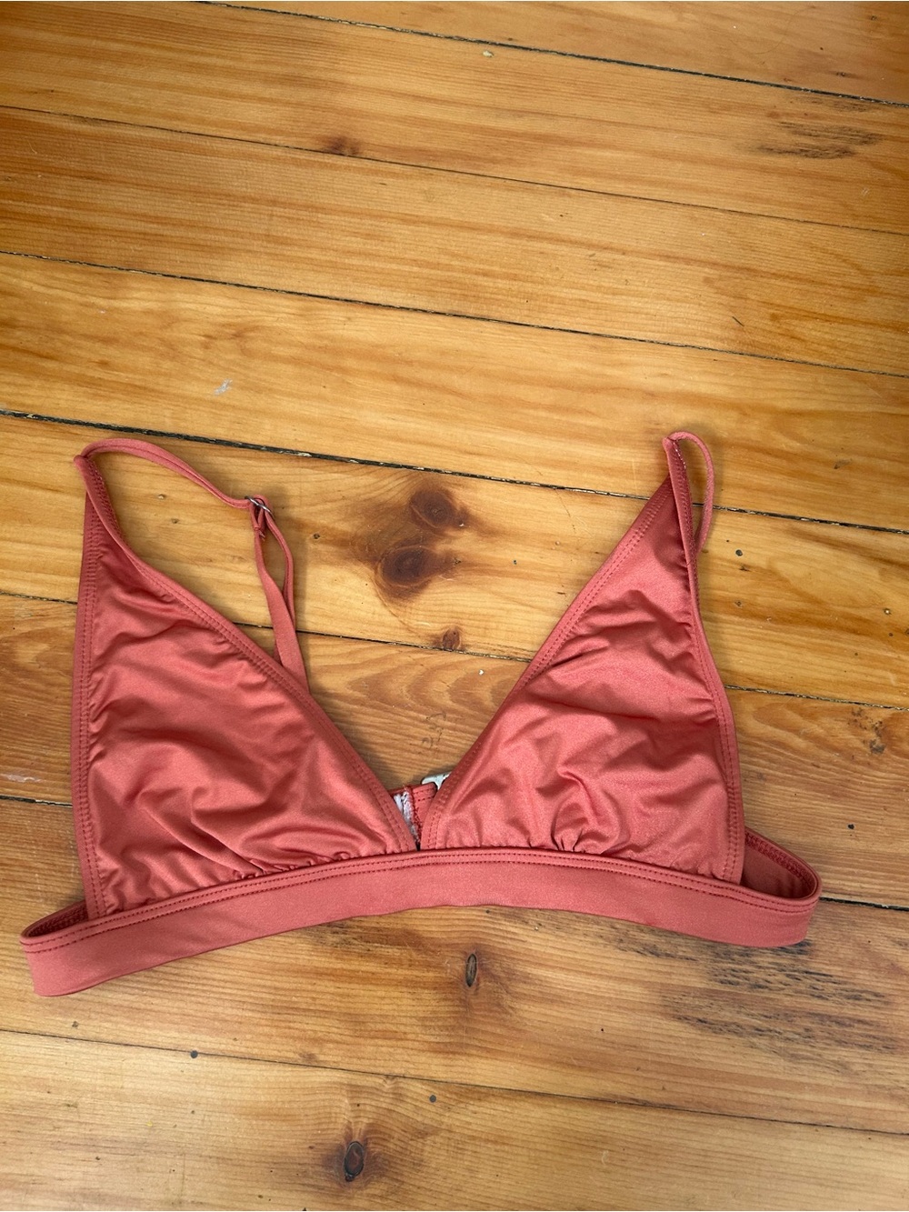 Ris-k yacht club bikini swim top size small coral USA